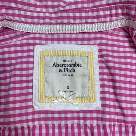 ABERCROMBIE AND FITCH Checkered Button down shirt, Size SMALL - Picture 7 of 7